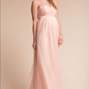 BHLDN maternity dress in blush